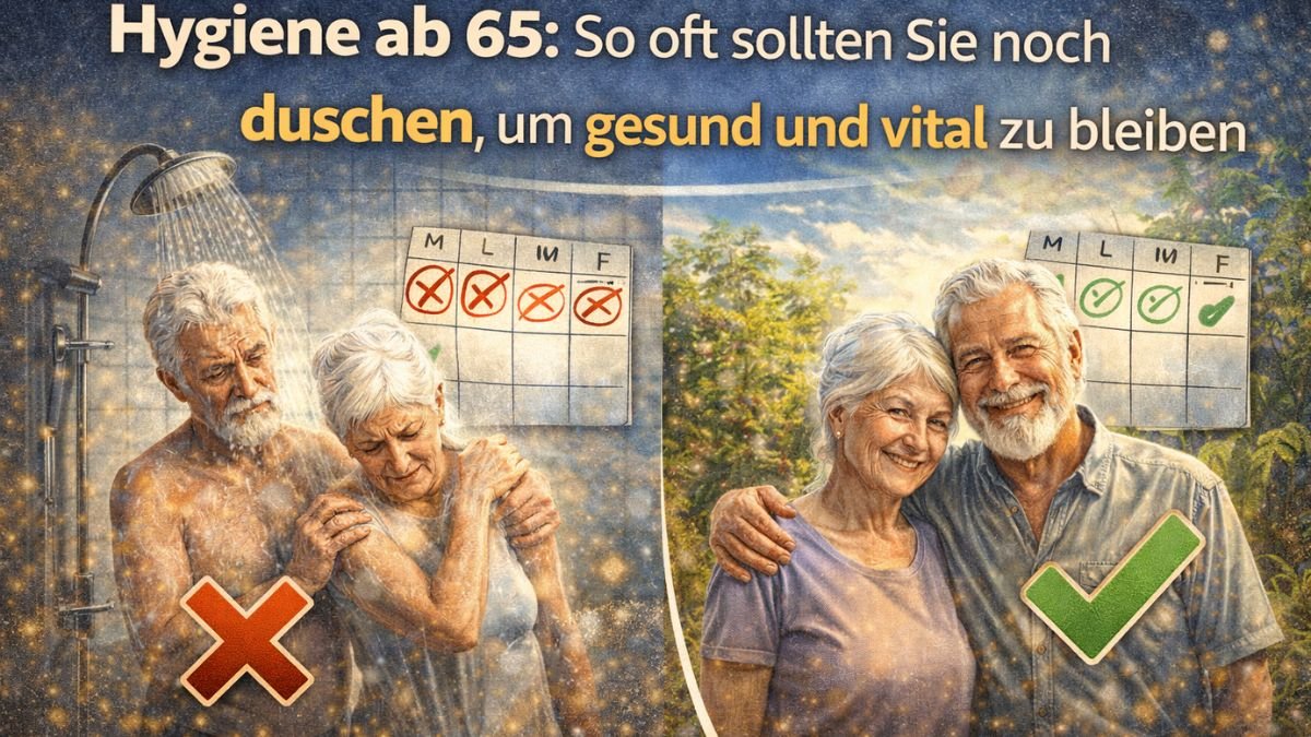 Hygiene nach 65: nicht einmal täglich, nicht einmal wöchentlich – das ist die Duschhäufigkeit, die Sie gesund und vital hält