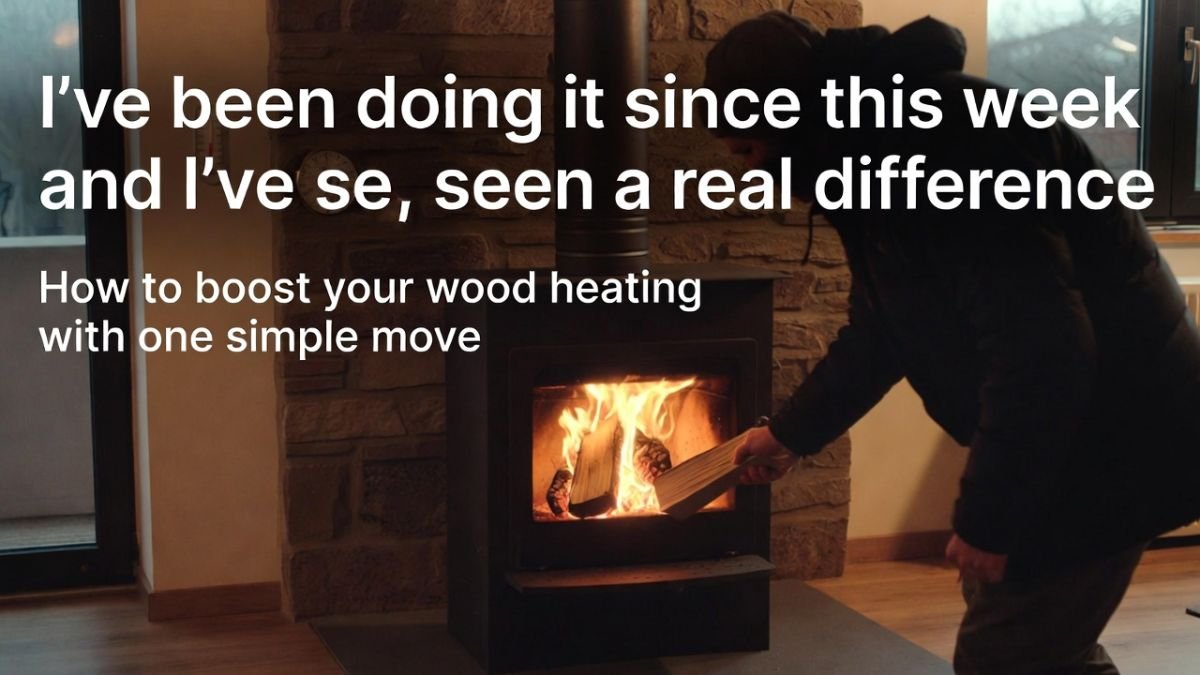 “I’ve been doing it since this week and I’ve seen a real difference” how to boost your wood heating with one move
