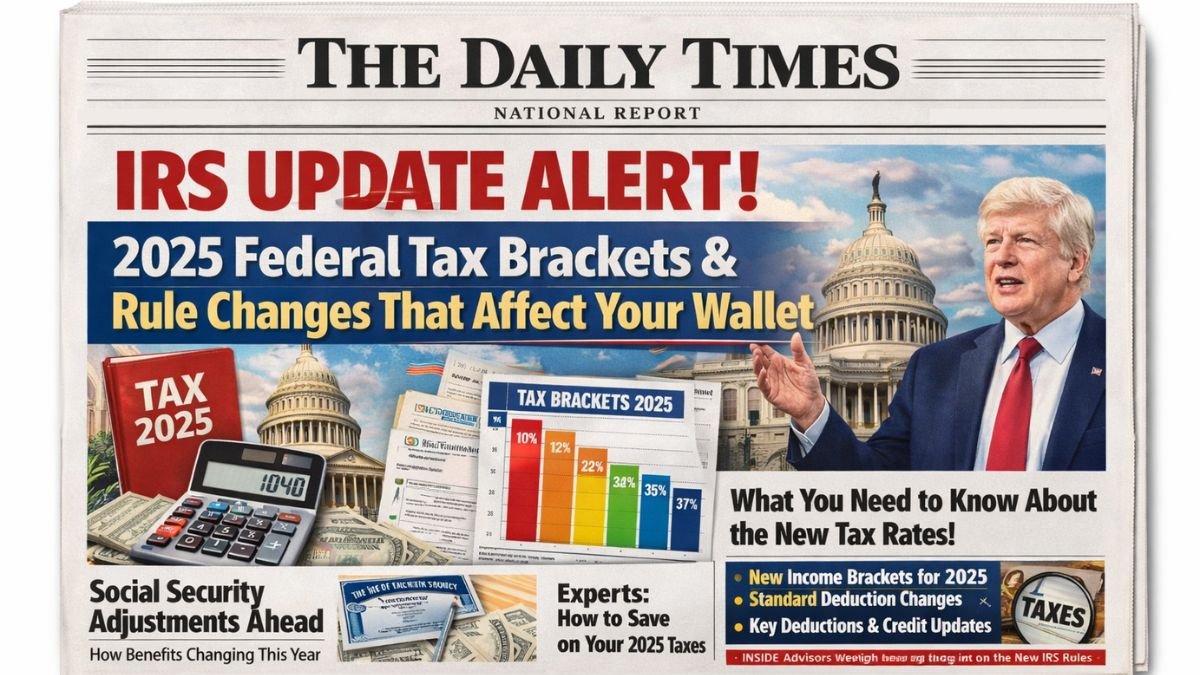 IRS Update Alert! 2025 Federal Tax Brackets & Rule Changes That Affect Your Wallet