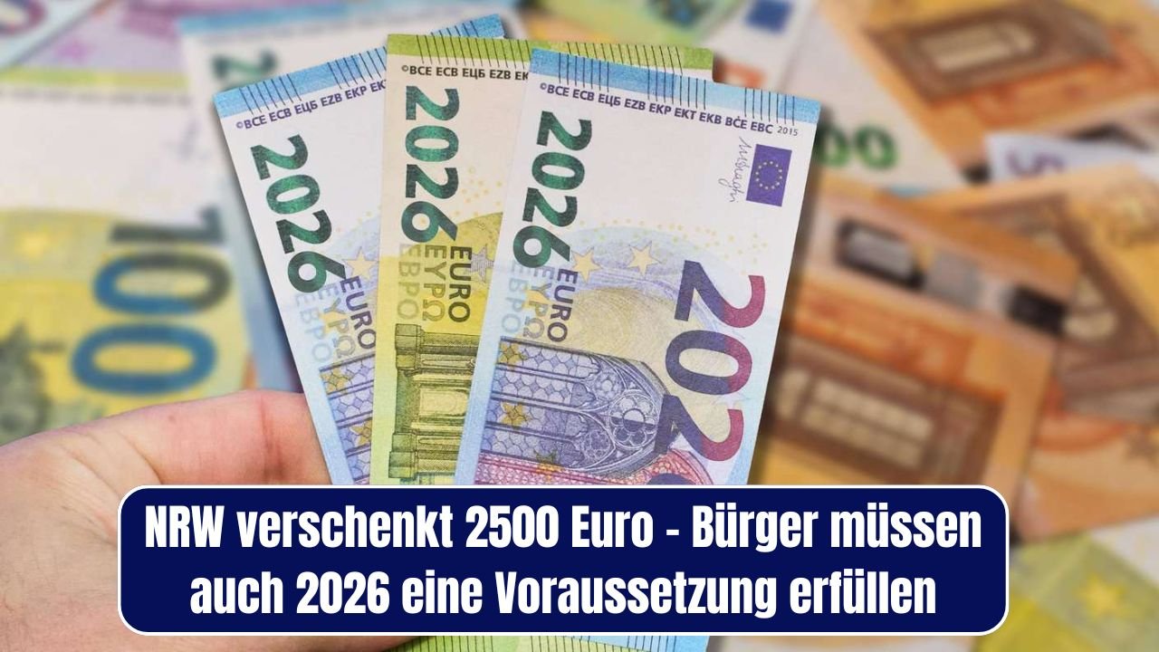 NRW verschenkt 2500 Euro – Bürger müssen auch 2026 eine Voraussetzung erfüllen
